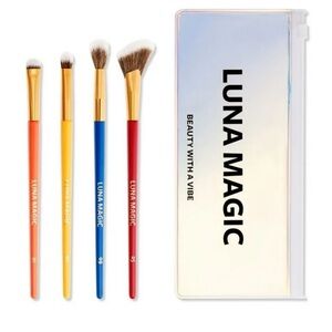 🍓🍉Luna Magic Makeup Brush Set - Red, Orange, Blue